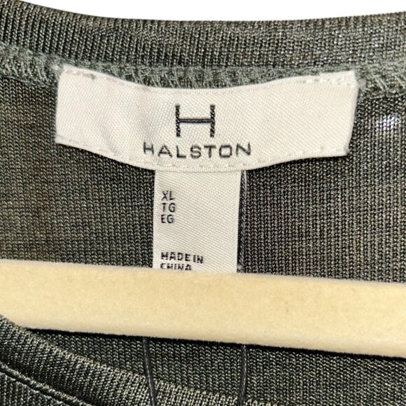Halston NEW NWT Forest green dolman sleeve tunic top XL - Picture 2 of 6
